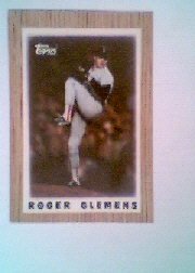 1987 Topps Mini Leaders Baseball Cards 042      Roger Clemens